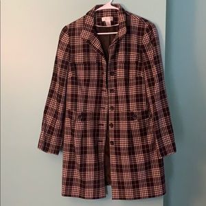 Plaid Long Jacket